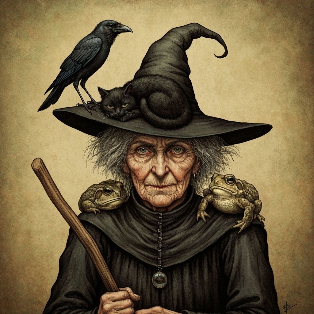 Rare sighting of an Irish wood witch.