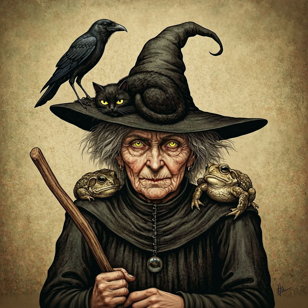 Rare sighting of an Irish wood witch.  by @Hannah