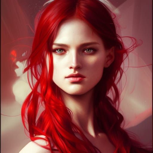 Goddess of Red - AI Generated Artwork - NightCafe Creator