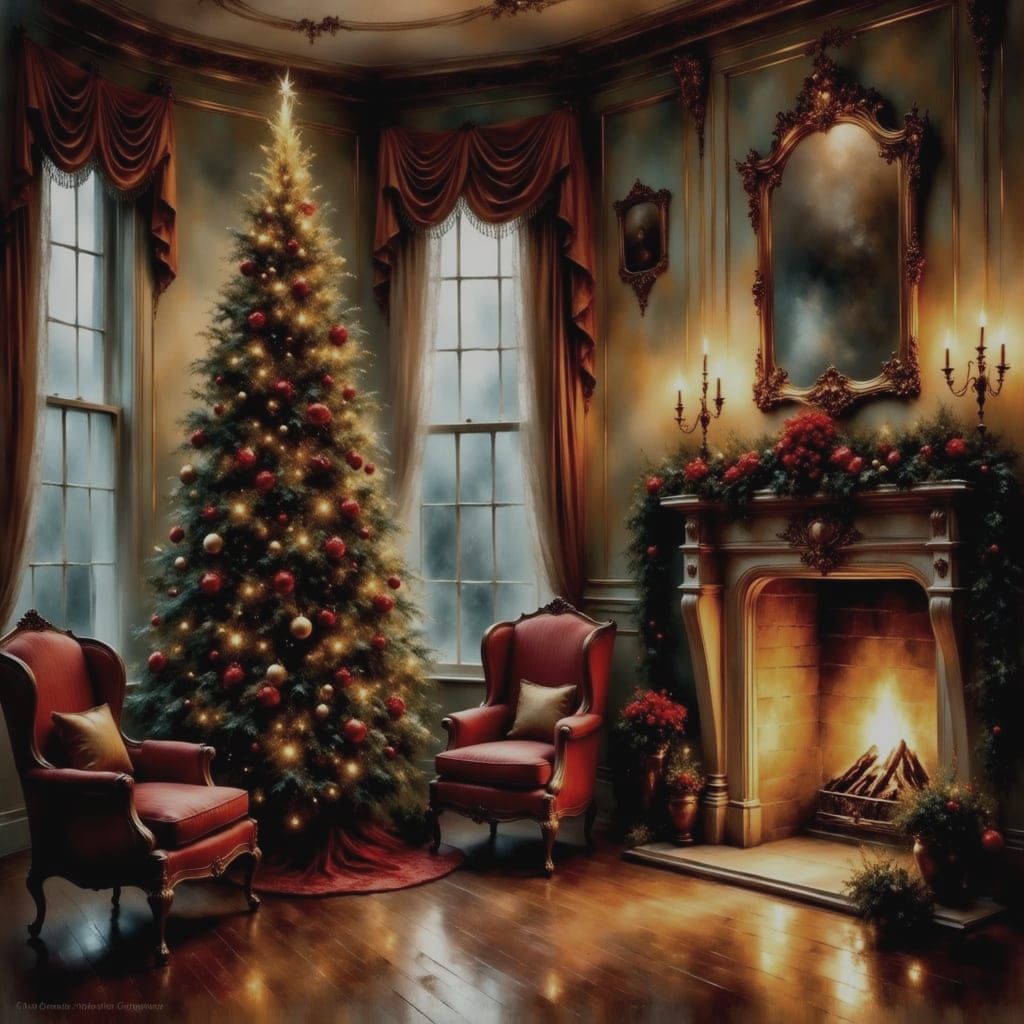 12/22/2024-NC Challenge Masterpiece Monday Christmas Victorian Impressionism  by @Archangel Tara 