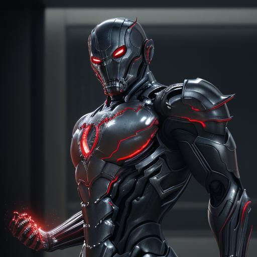 Ultron, Agent Venom mask. Sauron armor - AI Generated Artwork ...