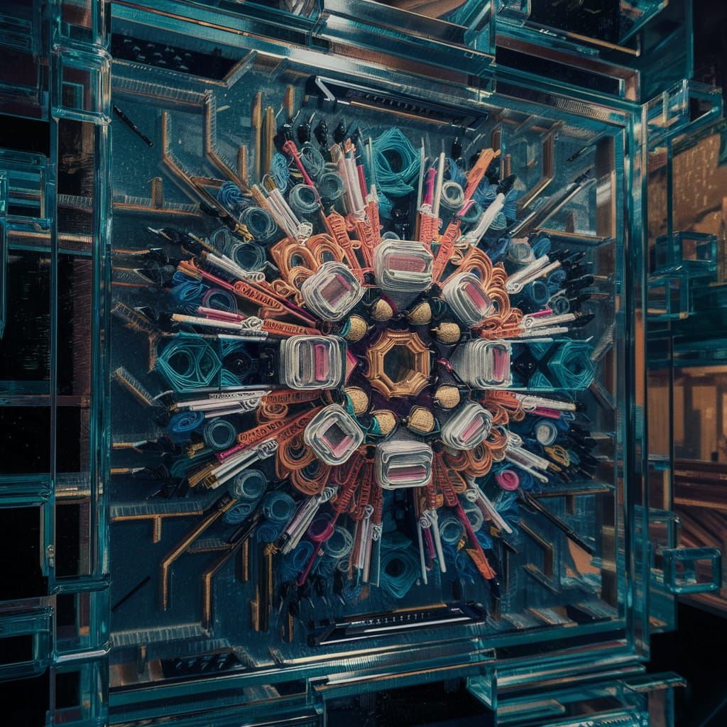 Cross-Section of a futuristic Radial Jet Engine