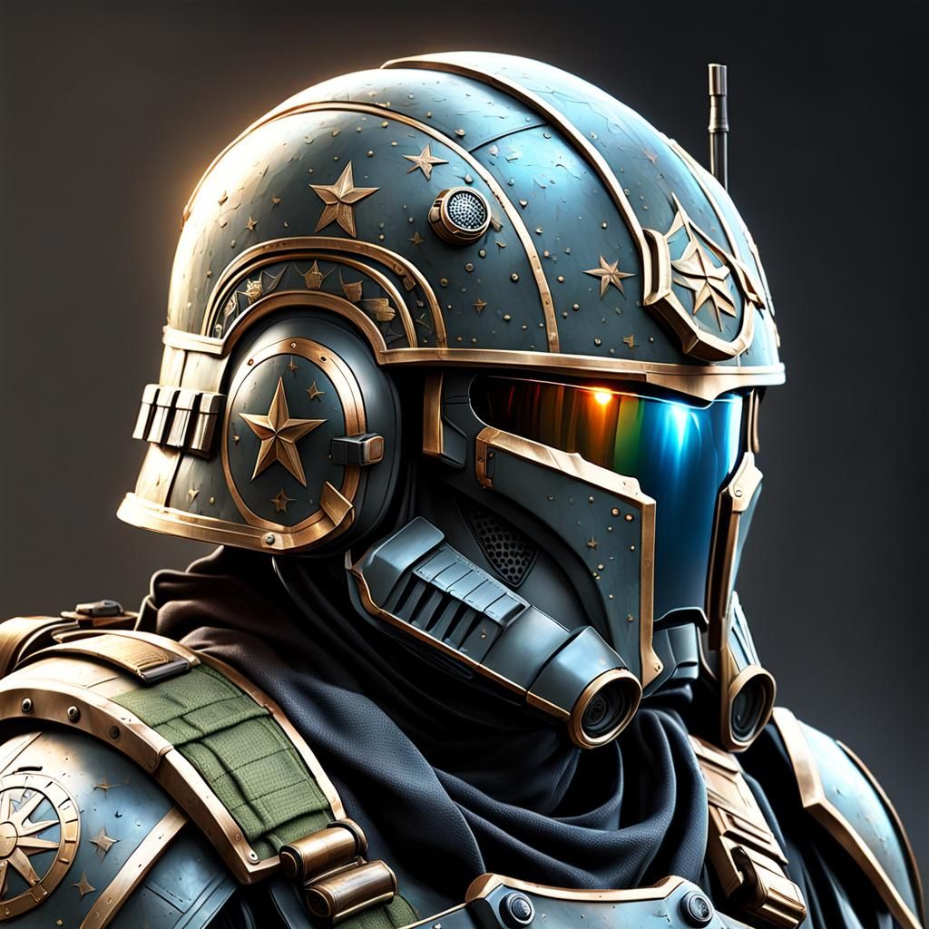 [ultimate helmet for protection against war, highly detailed...