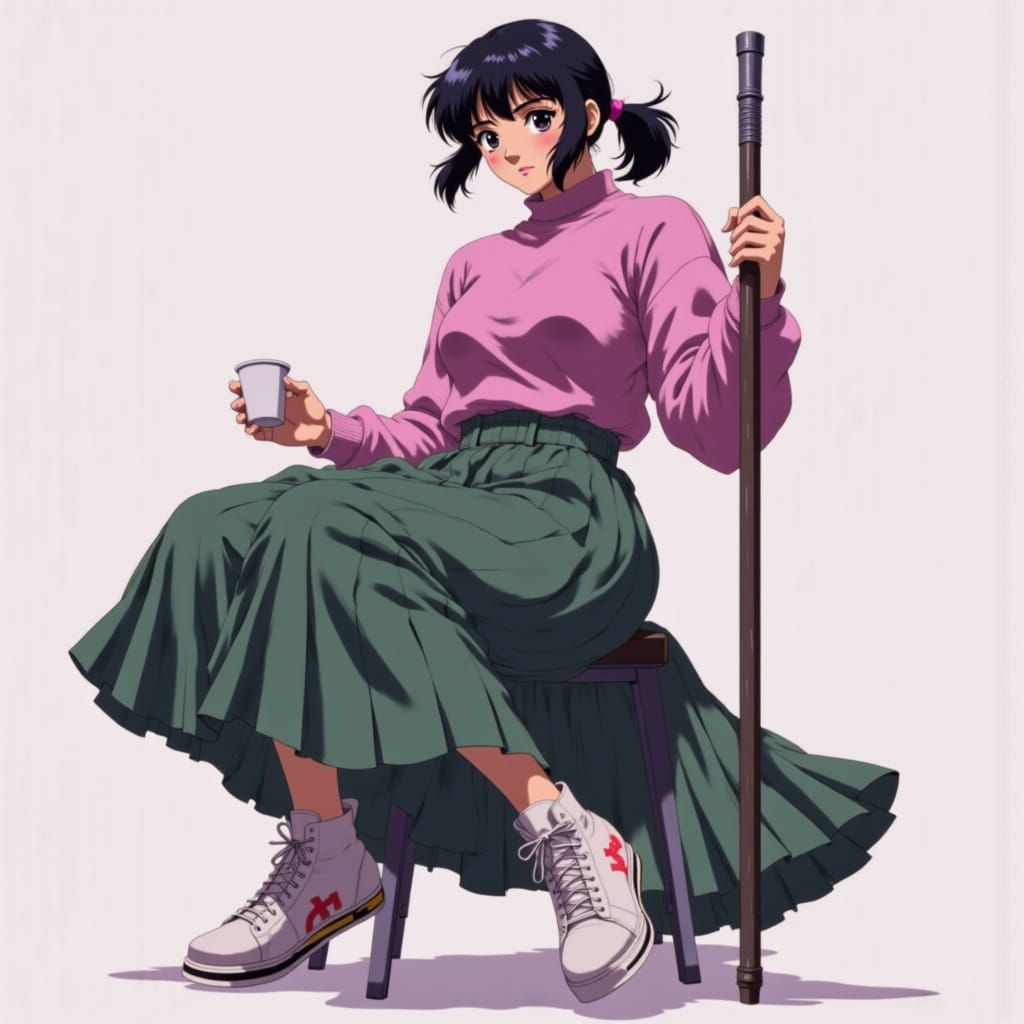 <lora:Anime Outfits:1.0>long Skirt girl