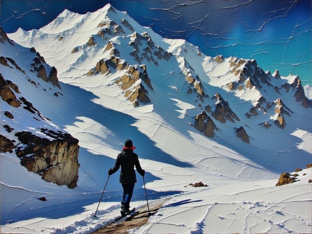 In the style of Joan Mitchell