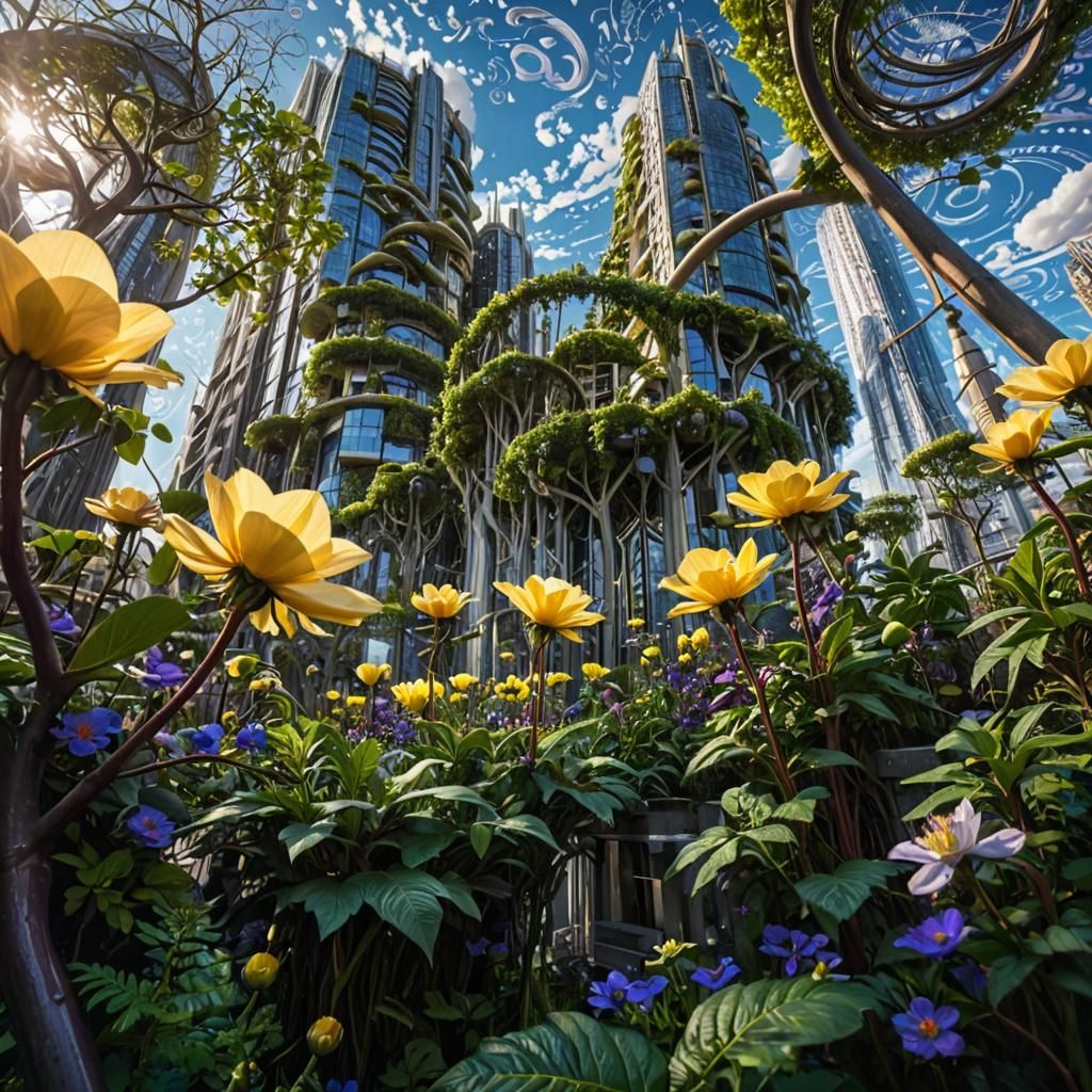 Solarpunk City