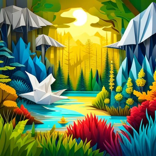 Origami Landscape