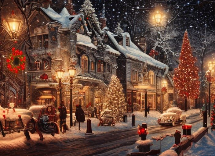 Holiday , Christmas , Winter - AI Generated Artwork - NightCafe Creator