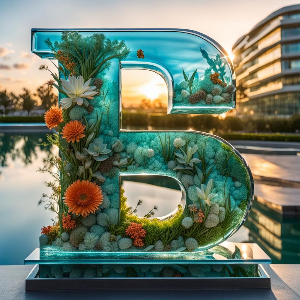 Belle lettre décorative