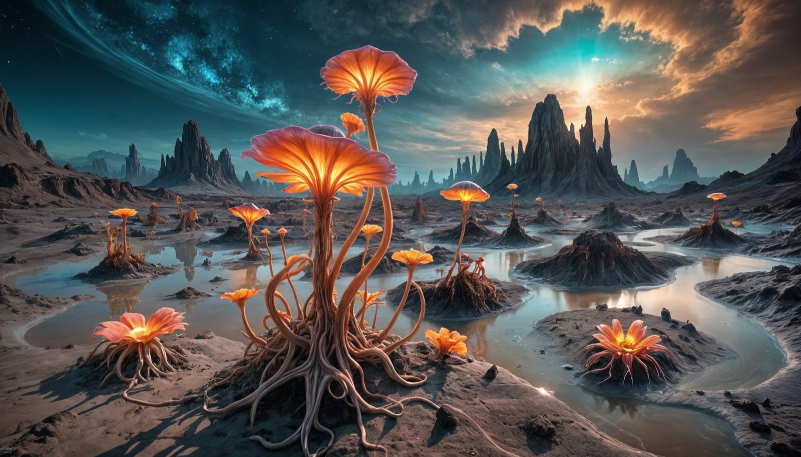 Alien Flora - Alien Fungus  by @The Leycer