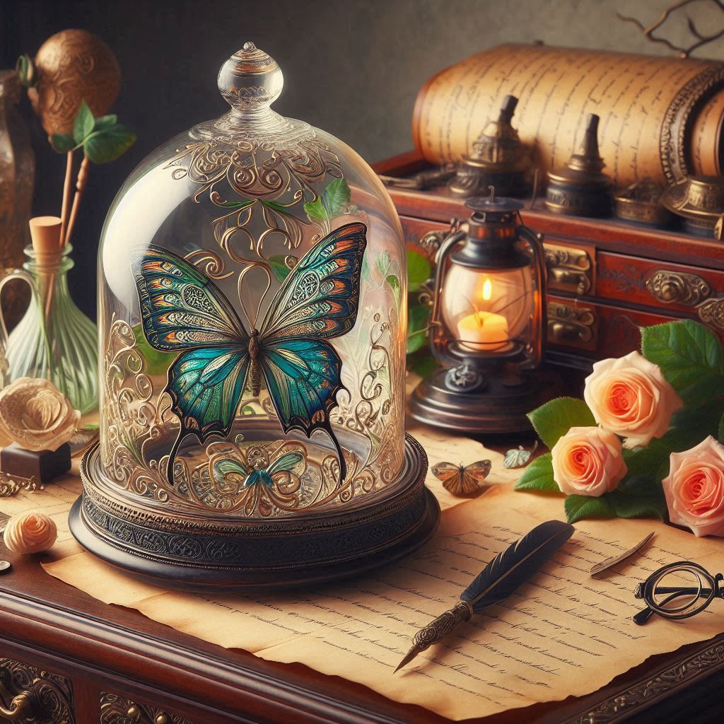 Butterfly Under Glass