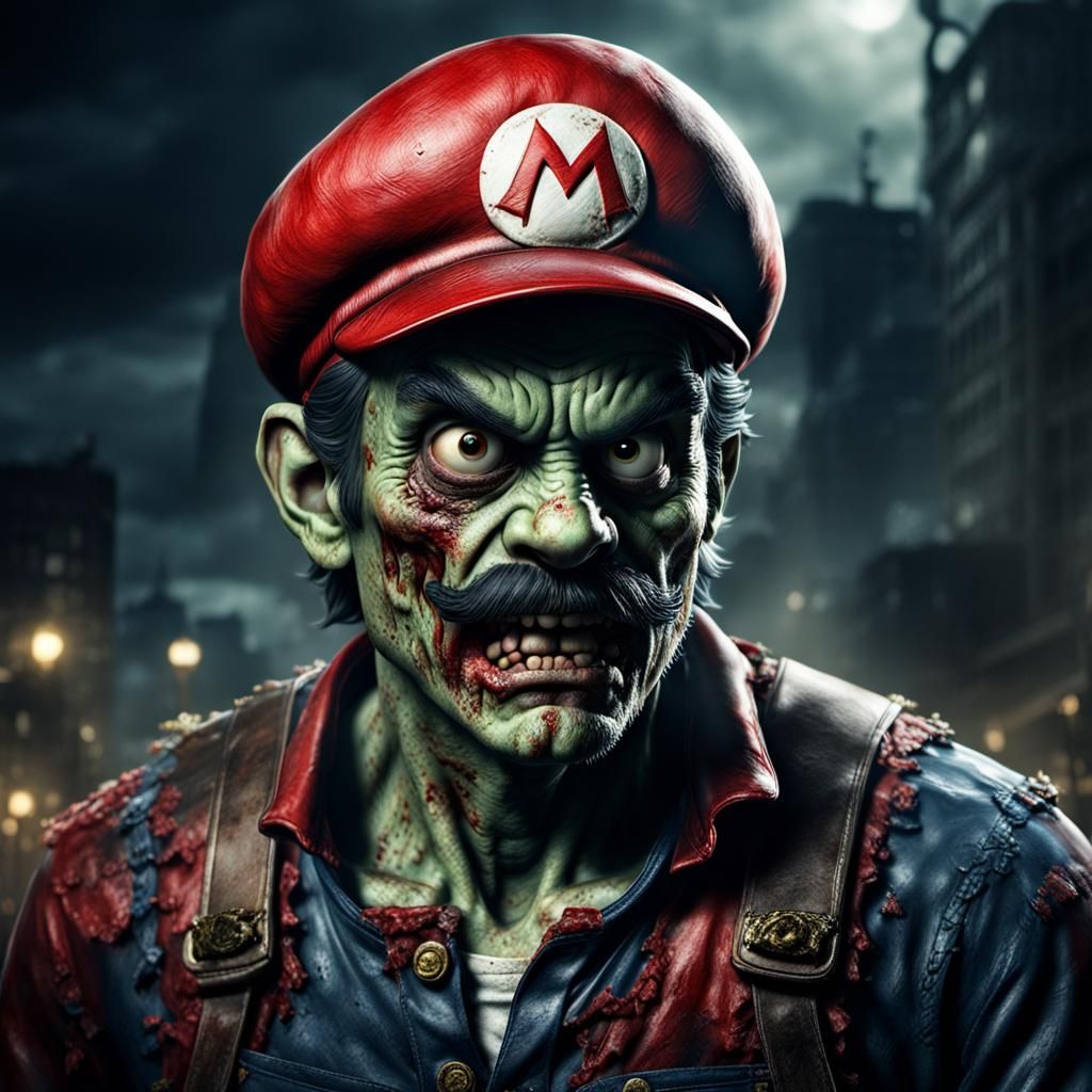 Mario as a zombie