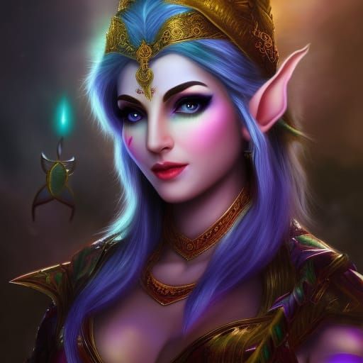 Elf Goddess 10 - AI Generated Artwork - NightCafe Creator