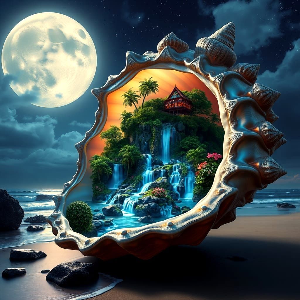 Inside the magical shell  by @Neverland