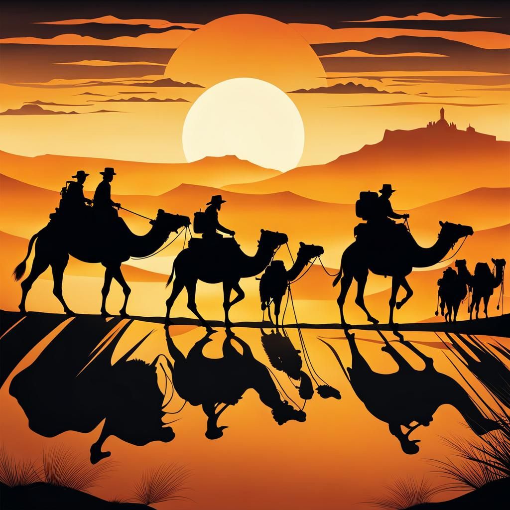 Caravan silhouette   by @xtough 