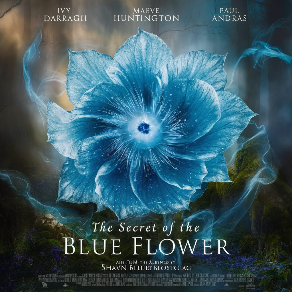 Movieposter "The Secret of the Blue Flower"   by @Espinado 