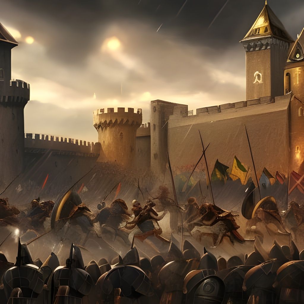 Siege at the Fort  by @Mcred