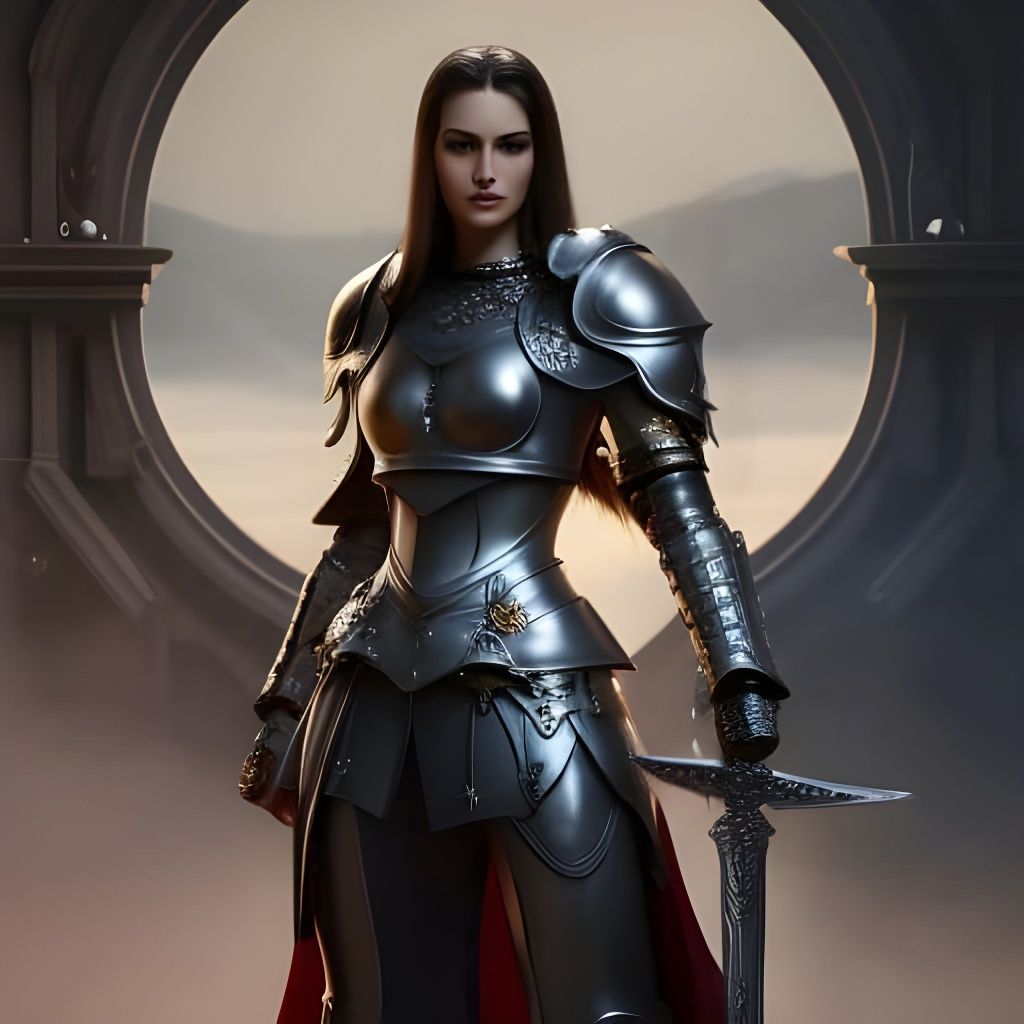 Lady Knight - AI Generated Artwork - NightCafe Creator