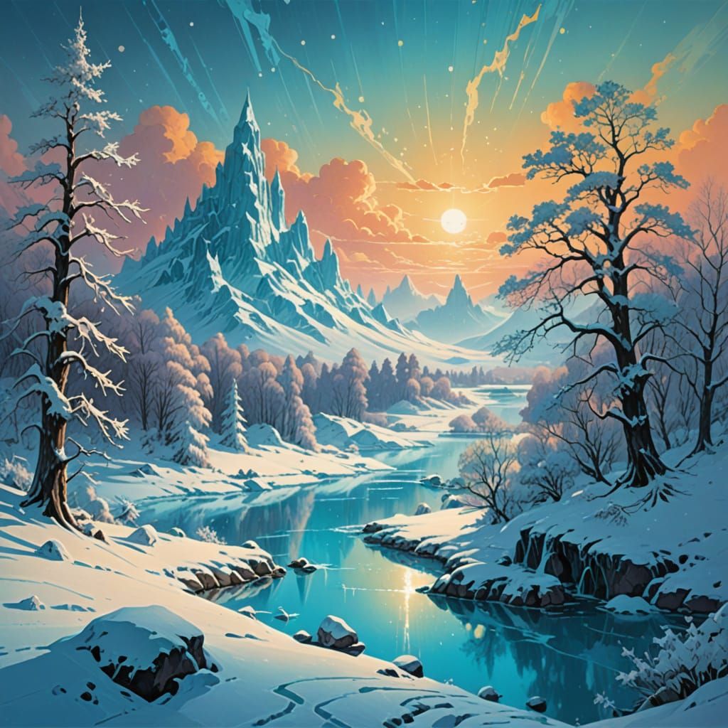 Winter Wilderness Evening  by @JollyNewt