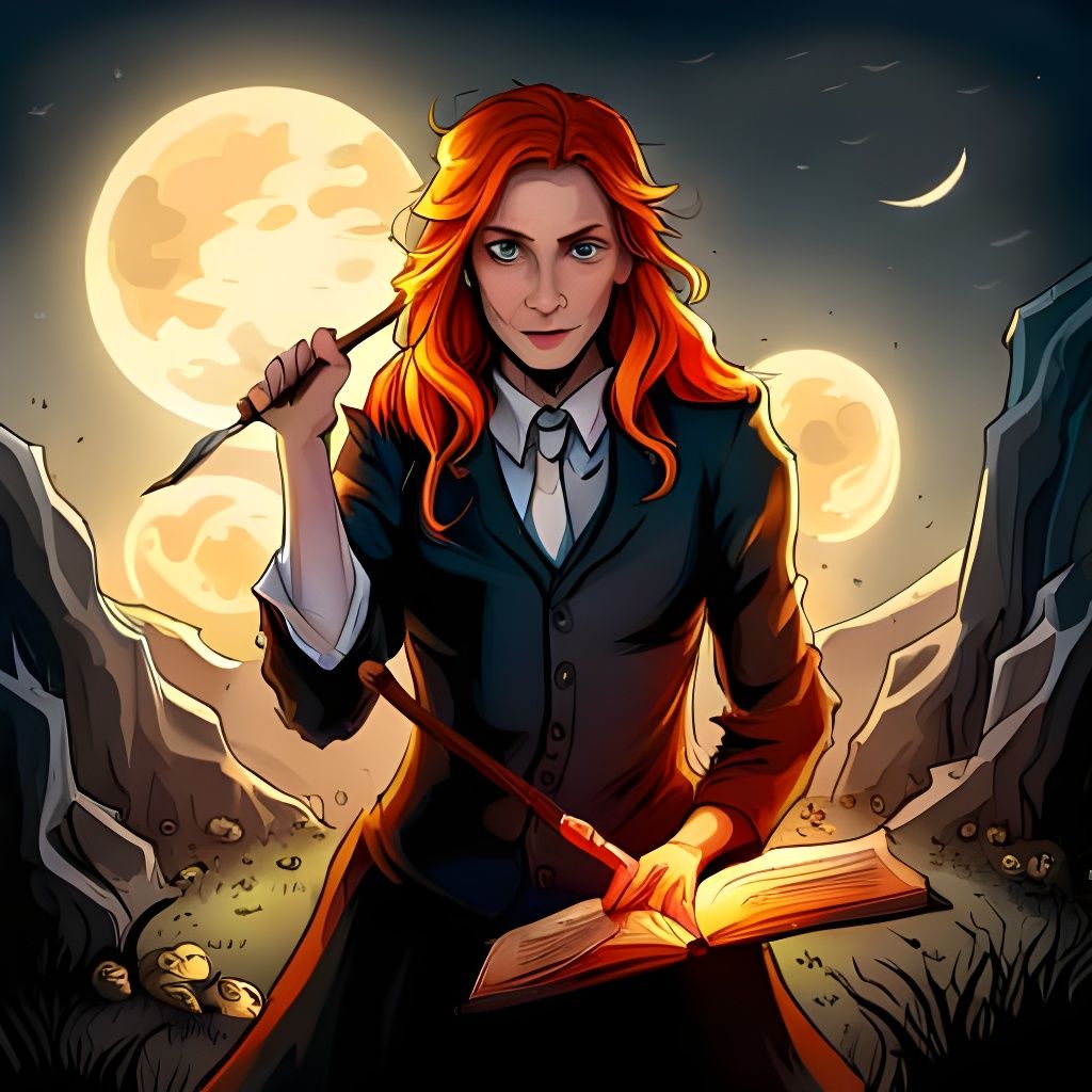 Brilliant - and you are right -the witch would only use ink ...