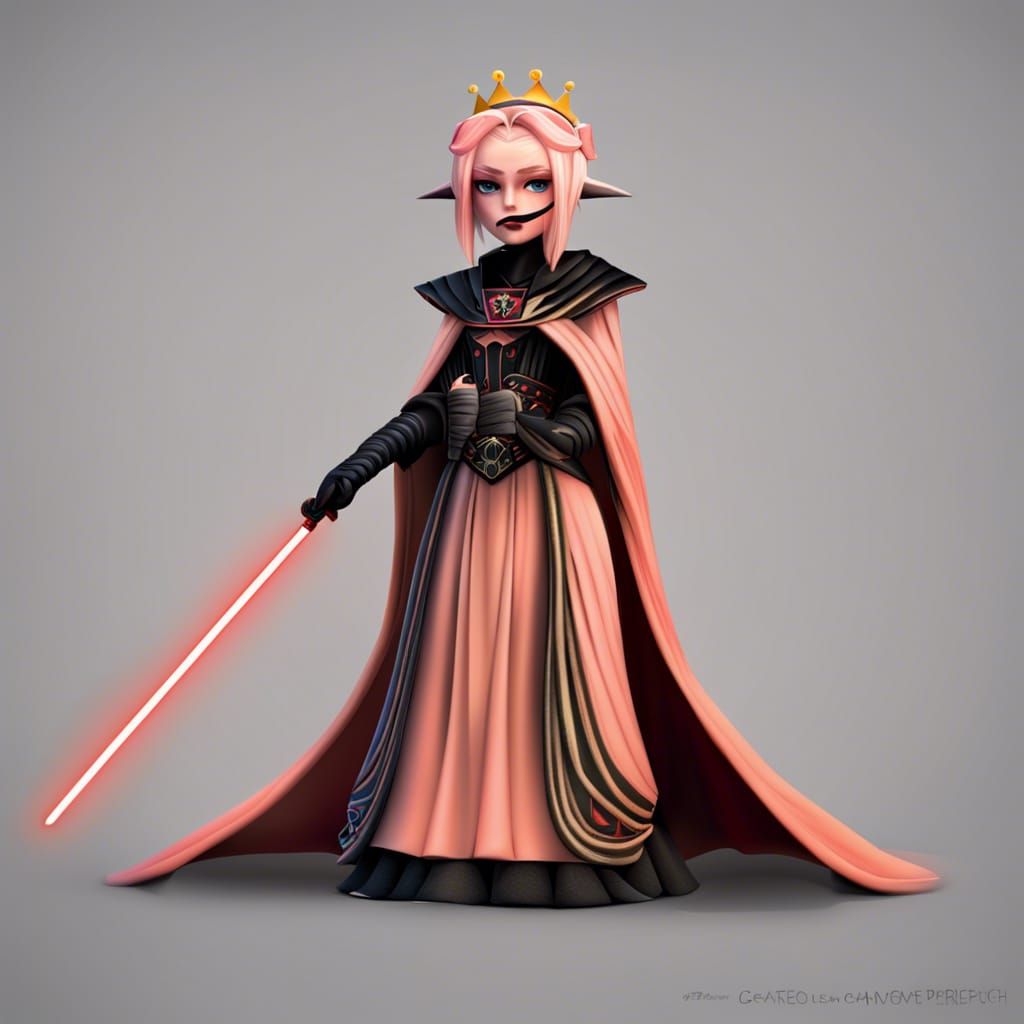 Priness Peach as a Sith Lord