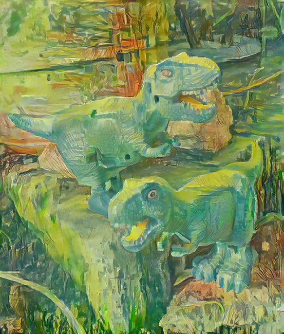 Painted Clockwork Dinosaurs  