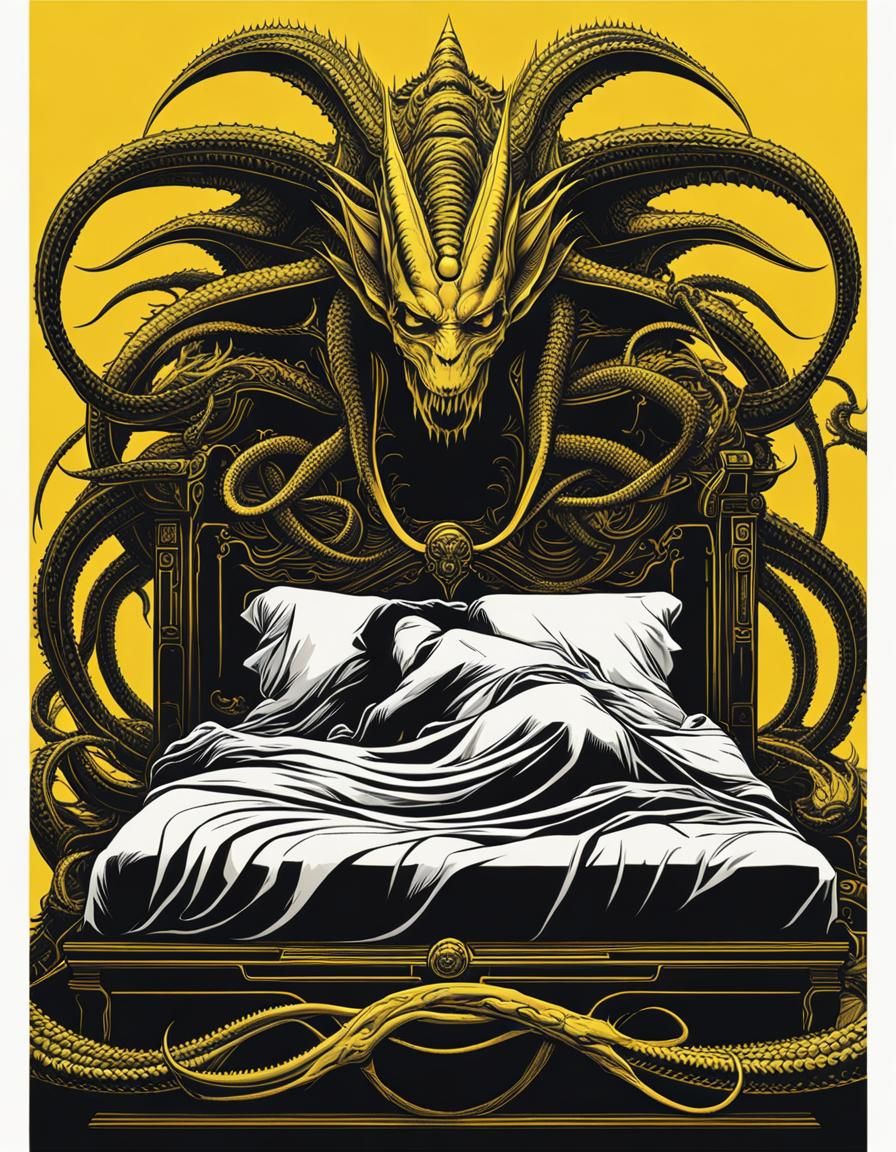 Second Nightmare in Yellow AI Generated Artwork NightCafe Creator