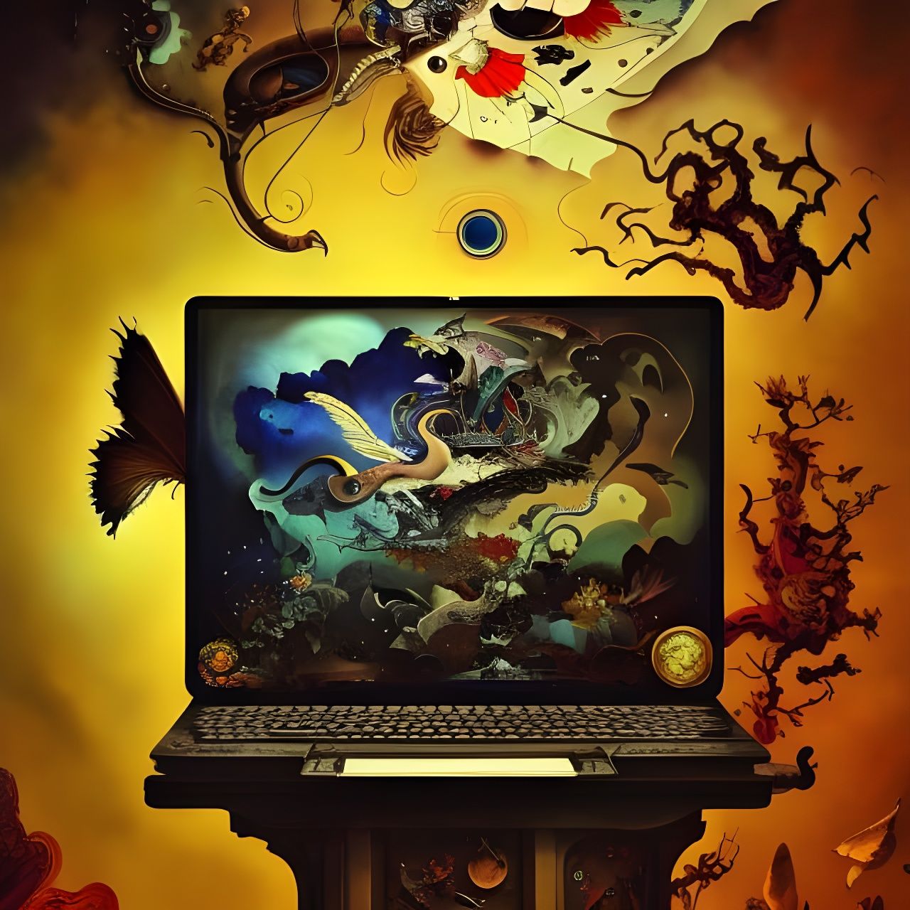 Just writting a story... From Dell to Dalì  by @Lapinator