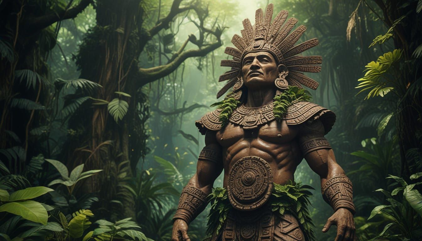 Huge, Forgotten Clay Statue In The Jungle  by @Doctor Mortose