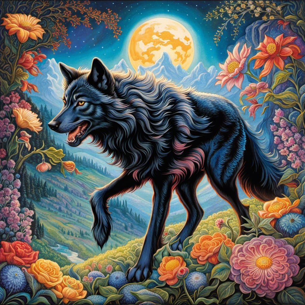 Black wolf