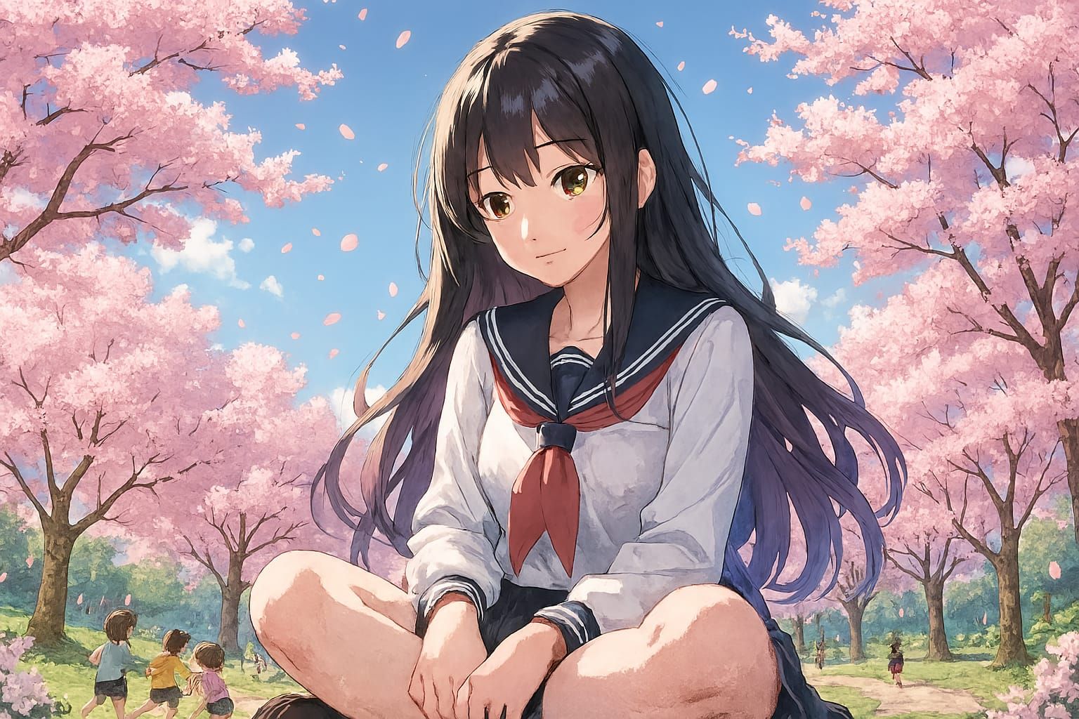 Sakura Petals 🌸🏞️
