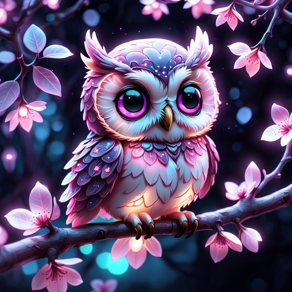 Cuteness overload, neon pink and purple glowing, fairy lights, X-ray, contoured, surrealism, close up photography by Shaddy of a close up cu...