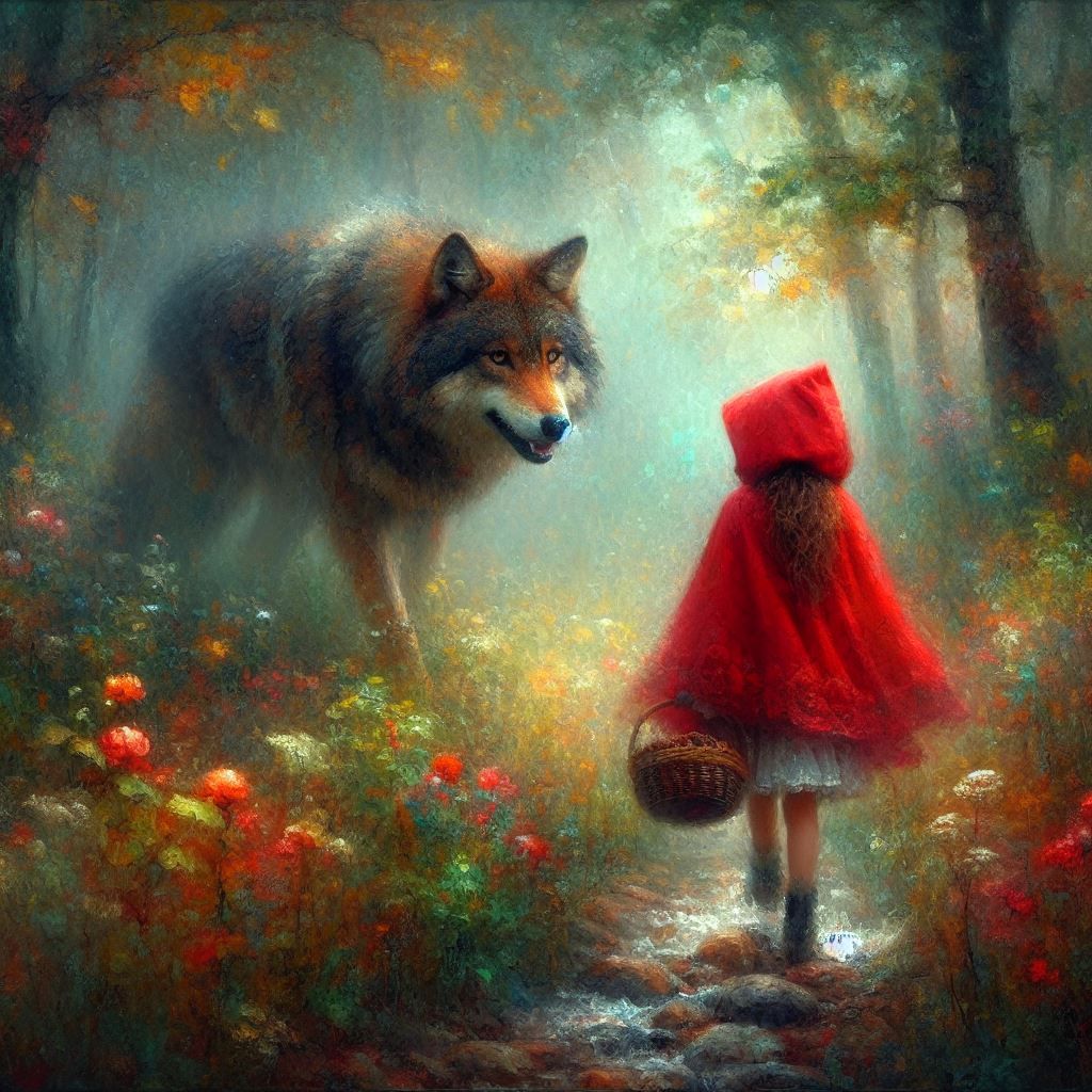 Little red riding hood and the wolf
