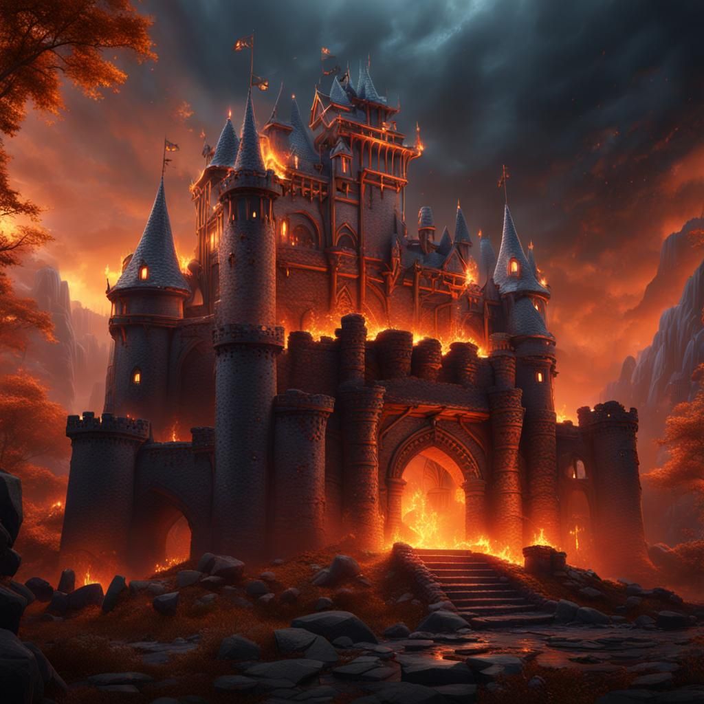 the castle of flames