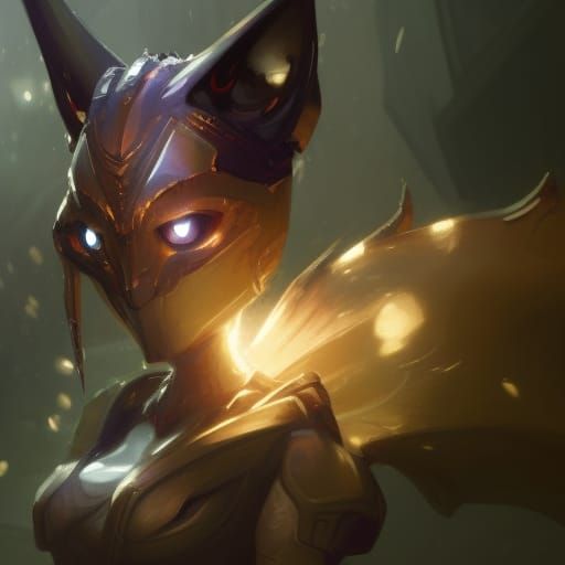 Robot fox warrior
