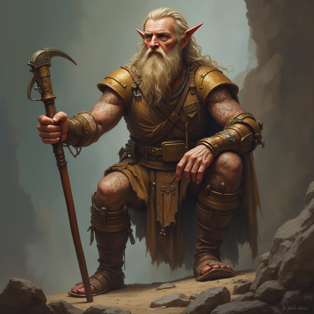 Surreal Miniature World Inside Simple Glass Cup on Wooden Ta...