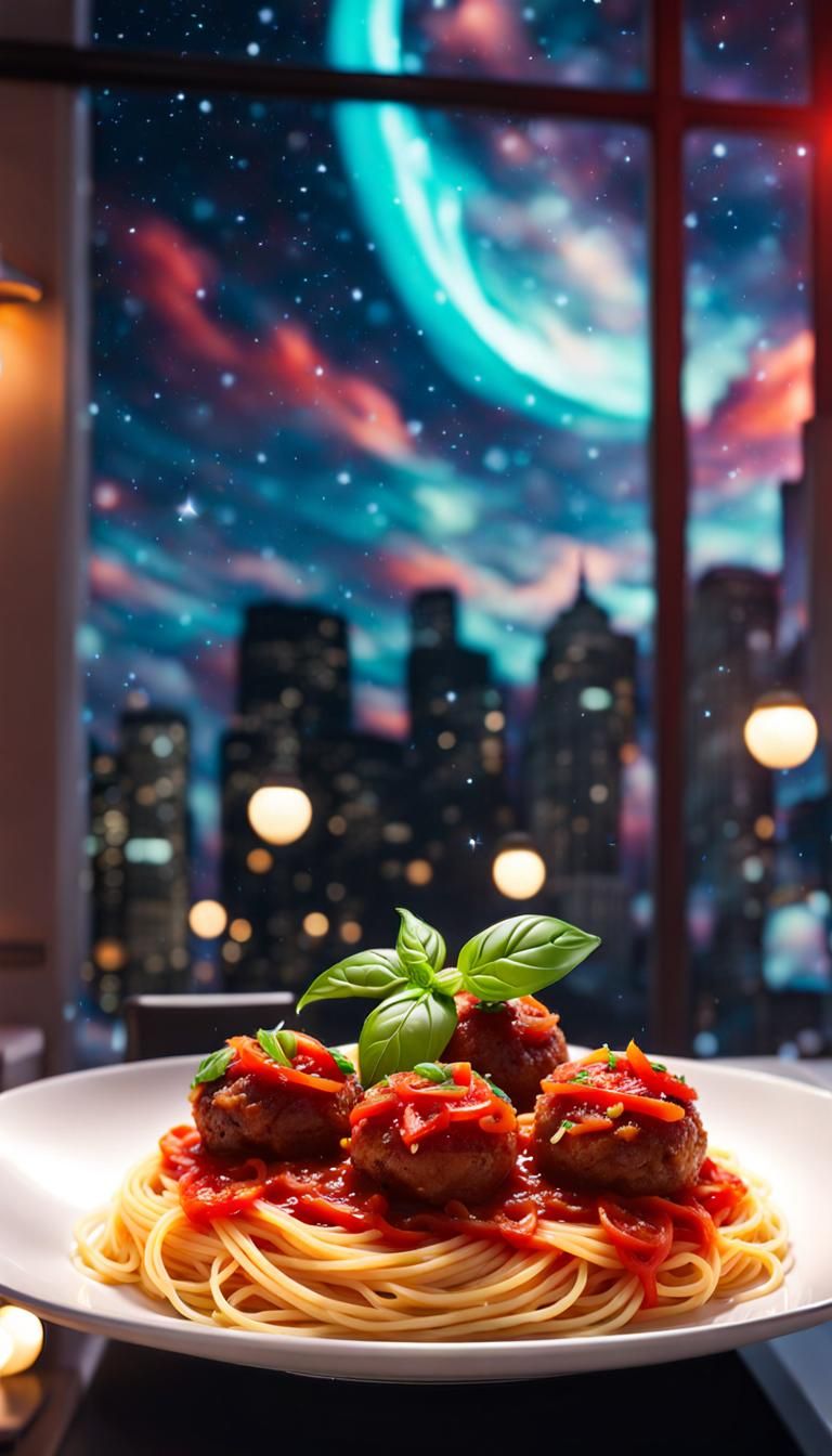 Classic Spaghetti & Meatballs   by @Celeste Atom