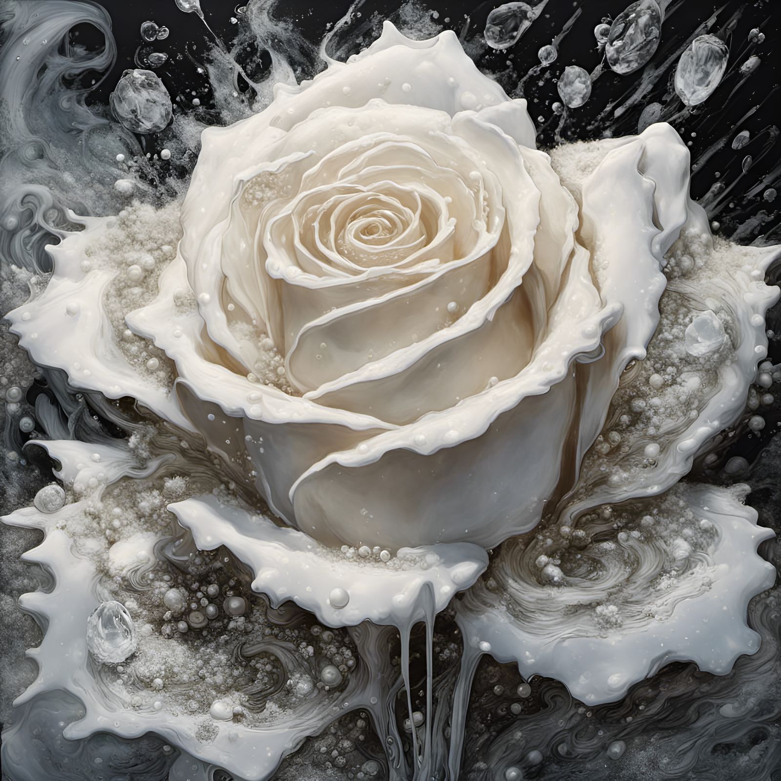 White Rose Beauty.  by @Masterplayer