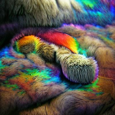 rainbow fur
