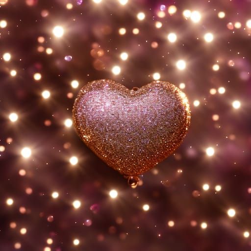 Heart glitter online wallpaper