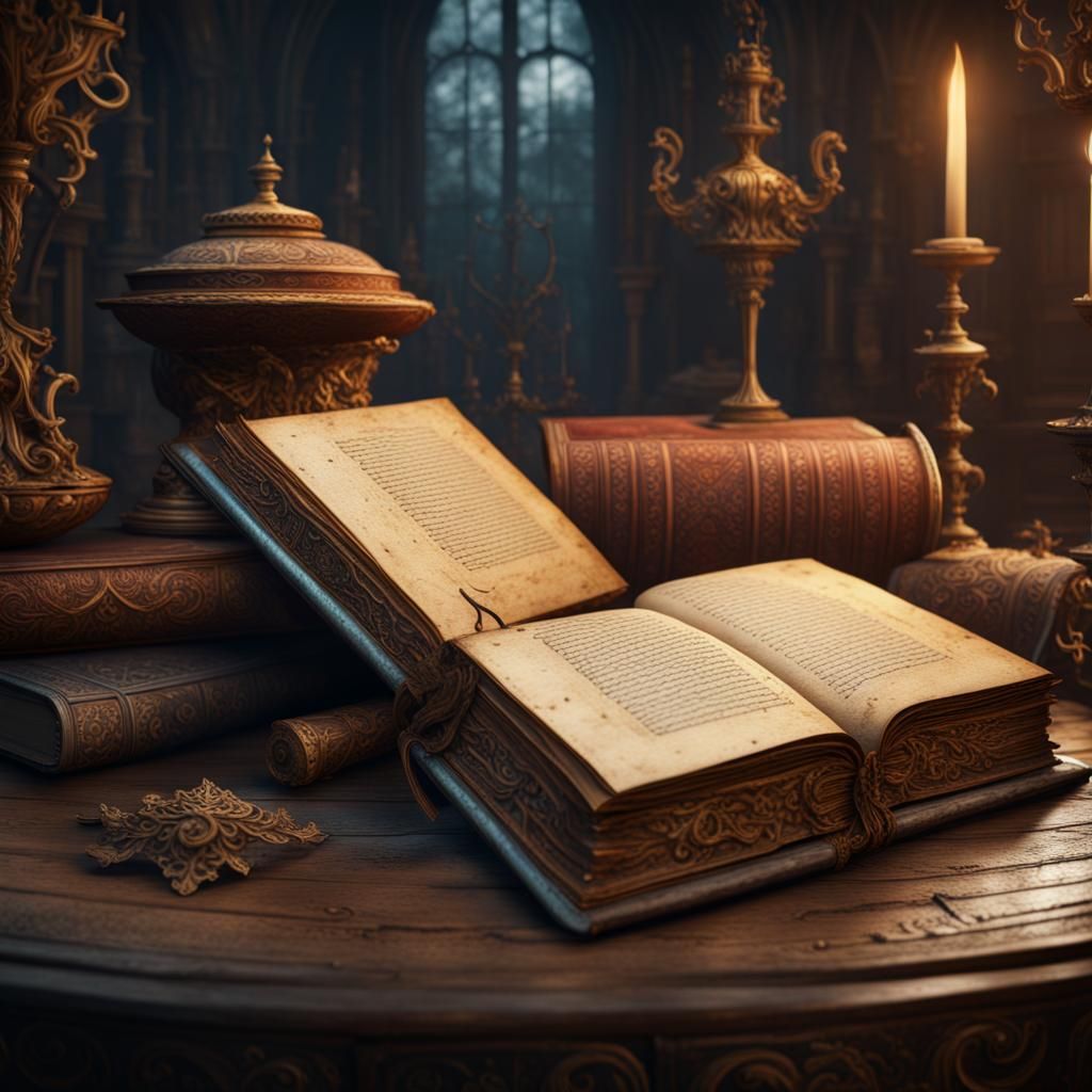 an antique book