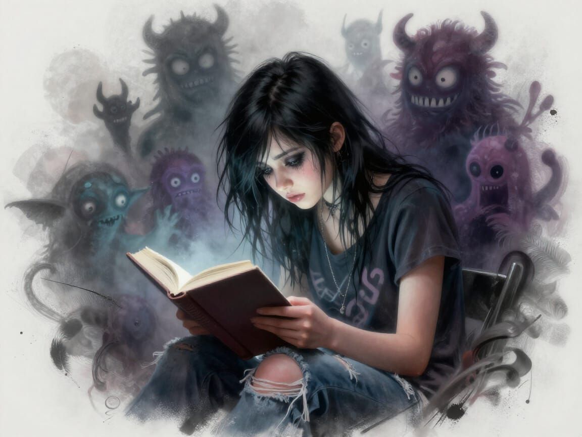 When a horror novel gives you the creeps  by @forge4ward