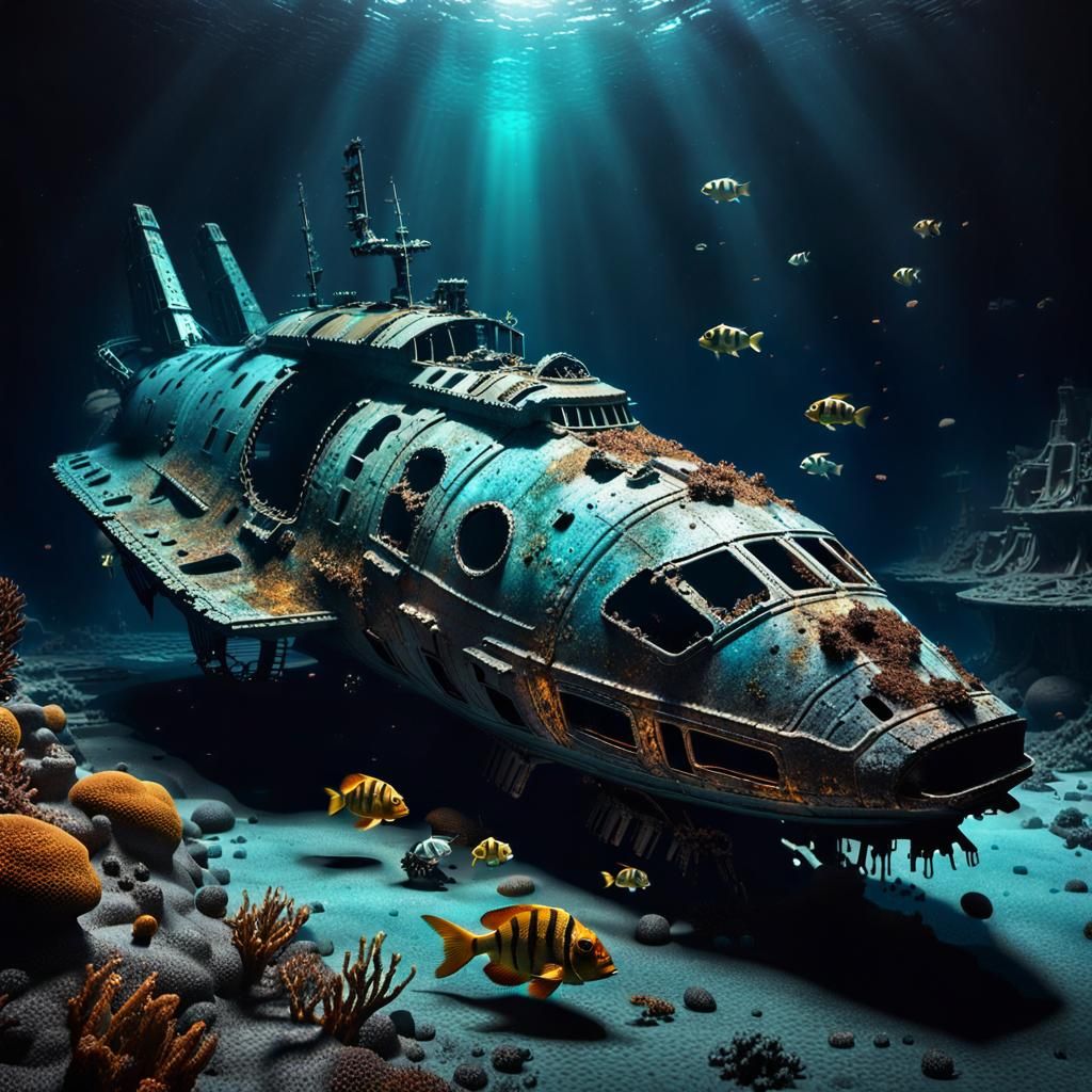 Shipwreck from the wrong sea  by @Davian