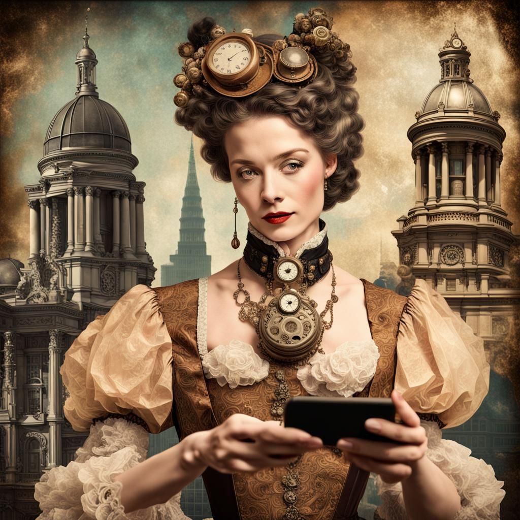 Digital works of art that melds centuries together in an instant. The ...