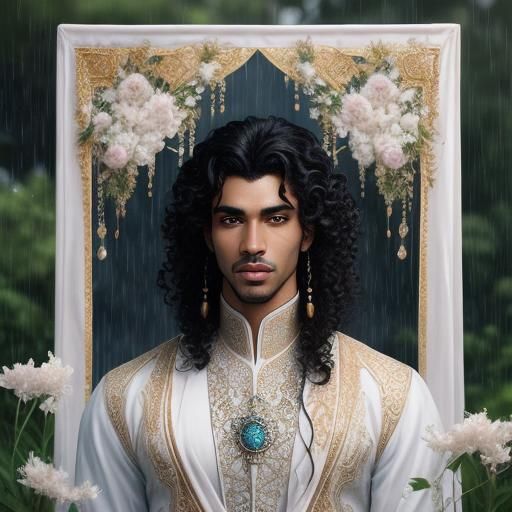 Biracial prince, mixed with arab and african, wealthy, ether...