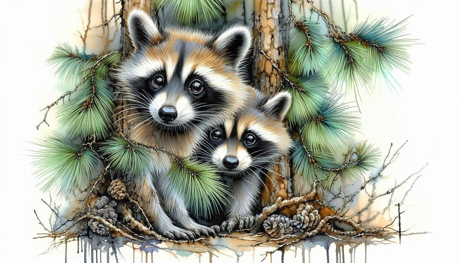 Curious Characters ~ Alcohol Ink
