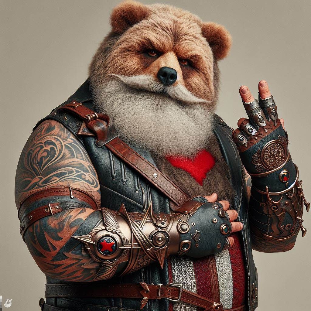 Stylish Bear Veteran