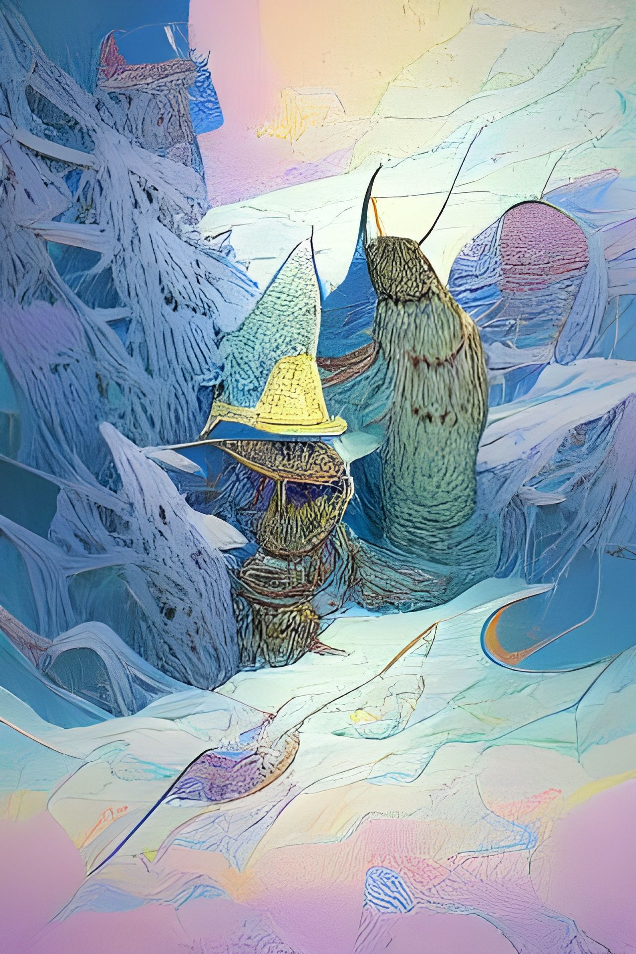 Wizards in Winter AI Generated Artwork NightCafe Creator