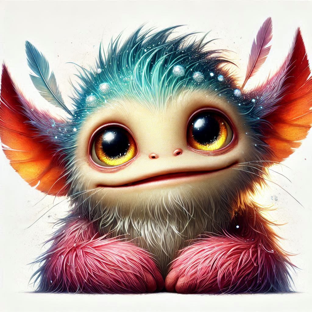 adorable fairy-tale fantasy creature portrait..