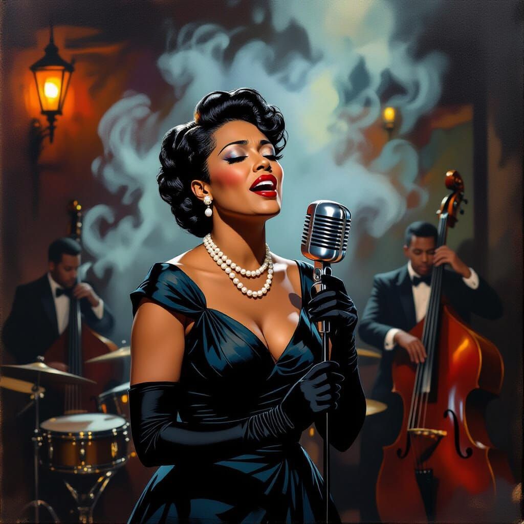 Billie Holiday Sings in a New Orleans Jazz Club